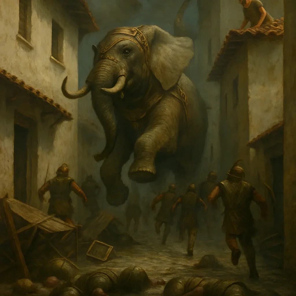 A Panicked Elephant and a Roof Tile Ended Pyrrhus