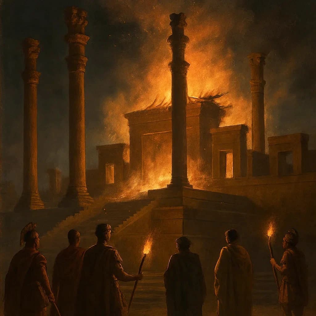 Alexander Burned Persepolis Over a Banquet Dare