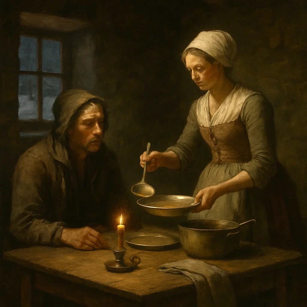 A Noblewoman Fed a Starving Stranger in 1788