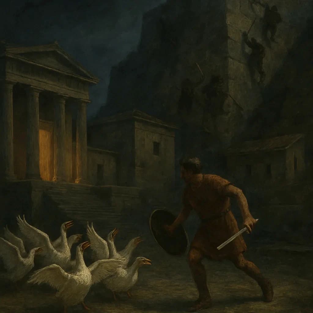 The Geese That Heard the Gauls Coming