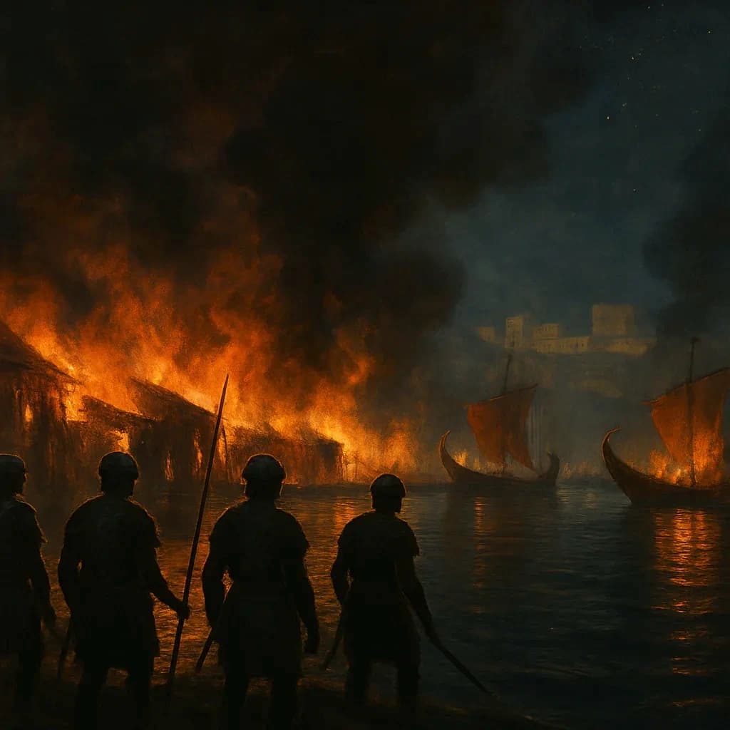 Caesar Burned a Warehouse, Not the Library of Alexandria